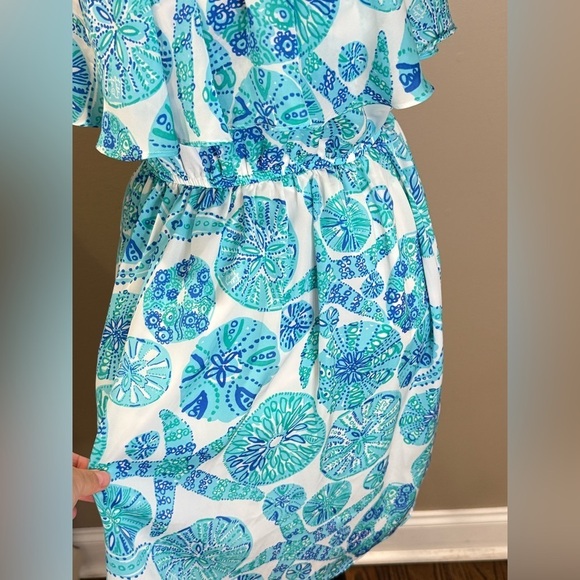 Women’s LILLY PULITZER For Target Sea Urchin ruffle dress- Size XS - Picture 3 of 10